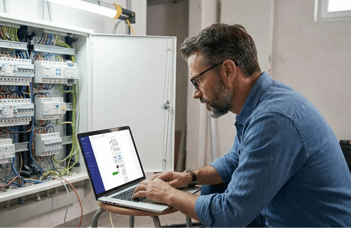 Wiring schematics generated in ElauPro